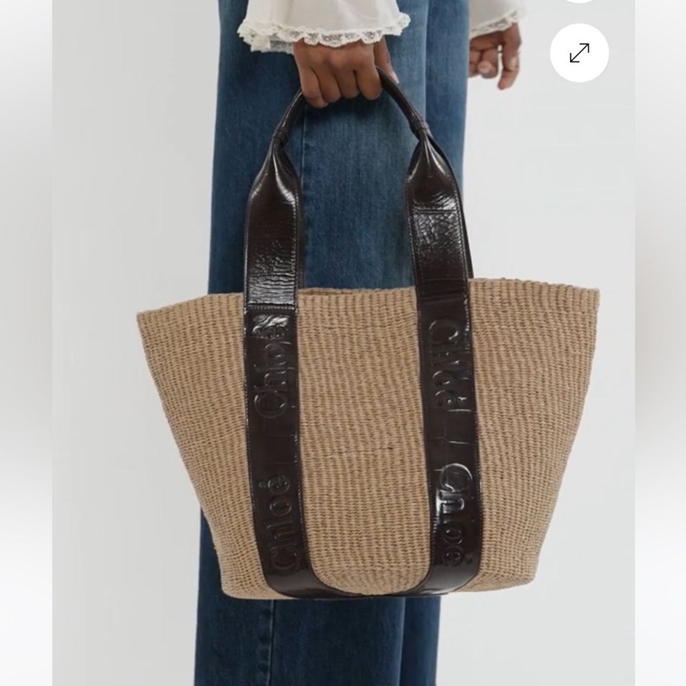 Chloe Tan and Brown Tote Bag